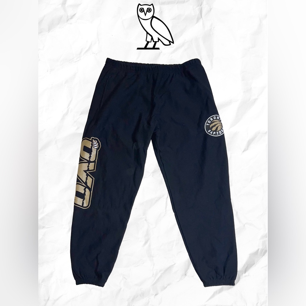 OVO X Raptors Black Fleece Pants